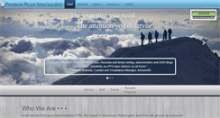 Desktop Screenshot of pensionplanspecialists.com
